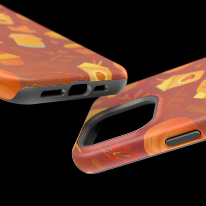 Autumn Treats Magnetic Phone Case — Fall Coffee & Pastry Protective Cover