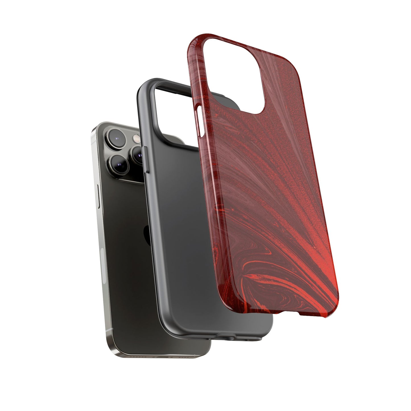 Protective Phone Case – Crimson Current
