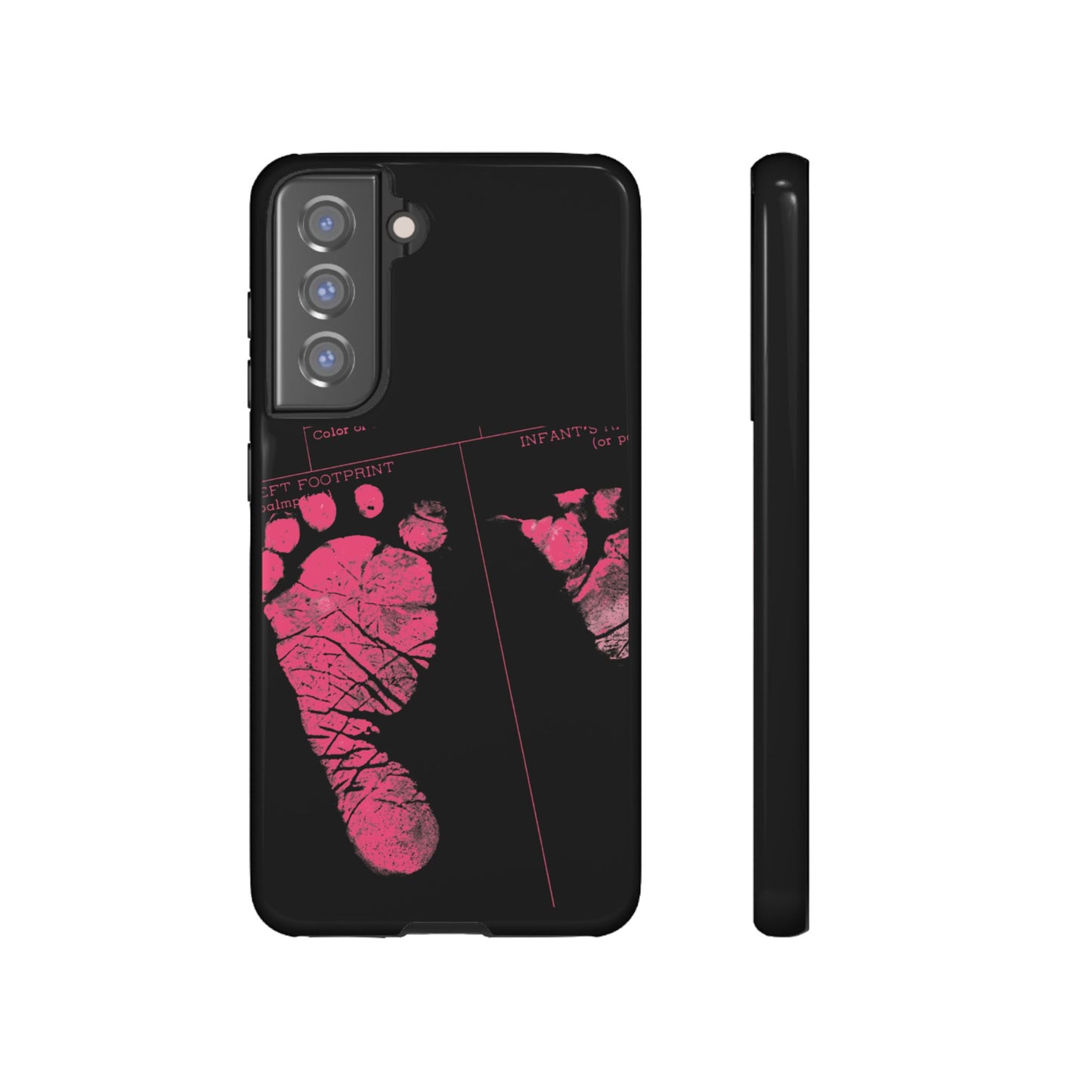 Protective Phone Case – Mom’s Little Pink Footprints