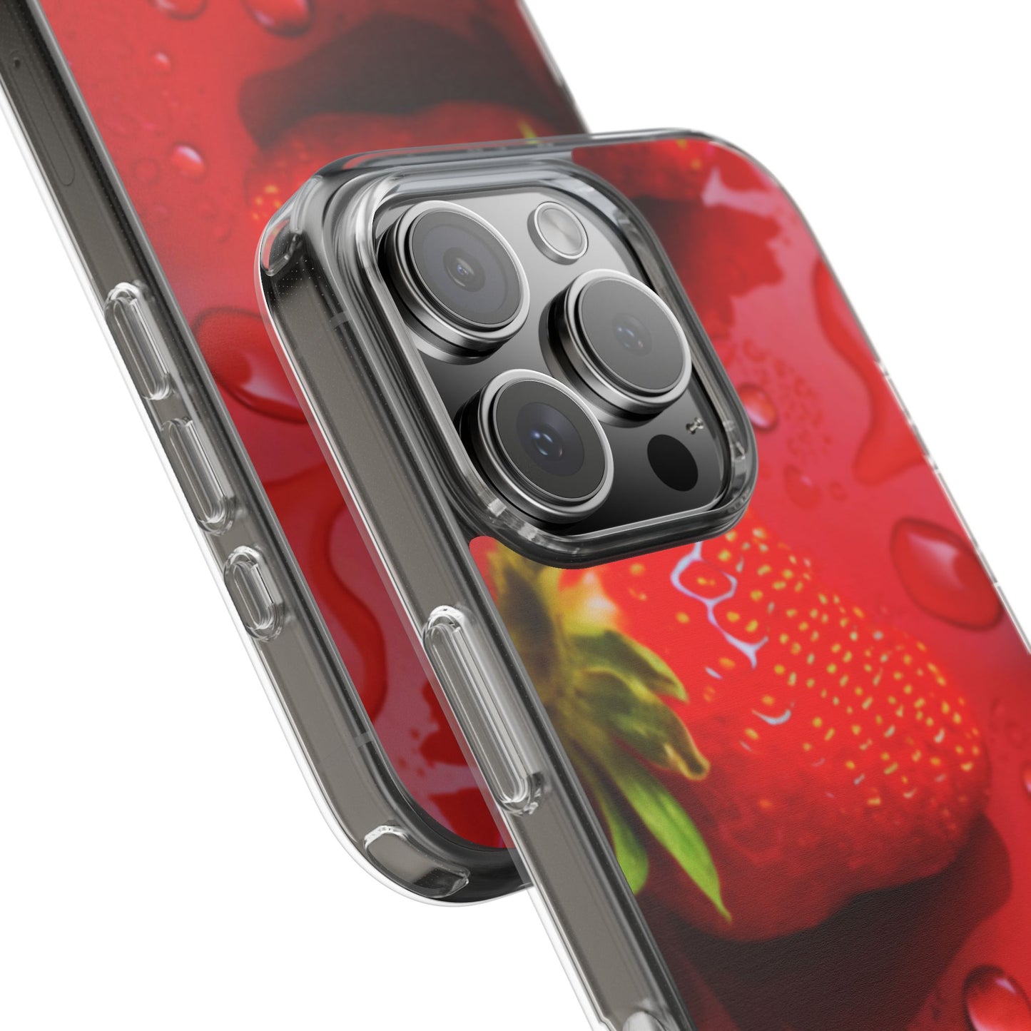 Clear Phone Case – Strawberry Drip