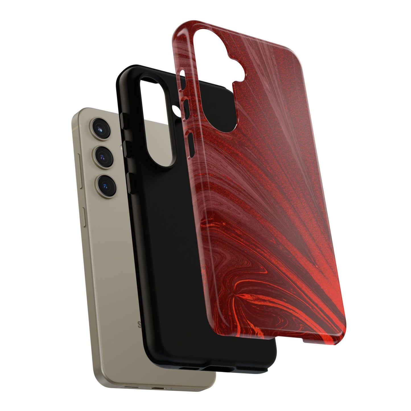Protective Phone Case – Crimson Current