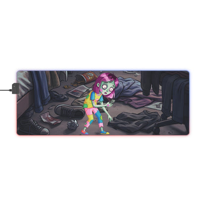 Gaming LED Desk Mat – Game Over