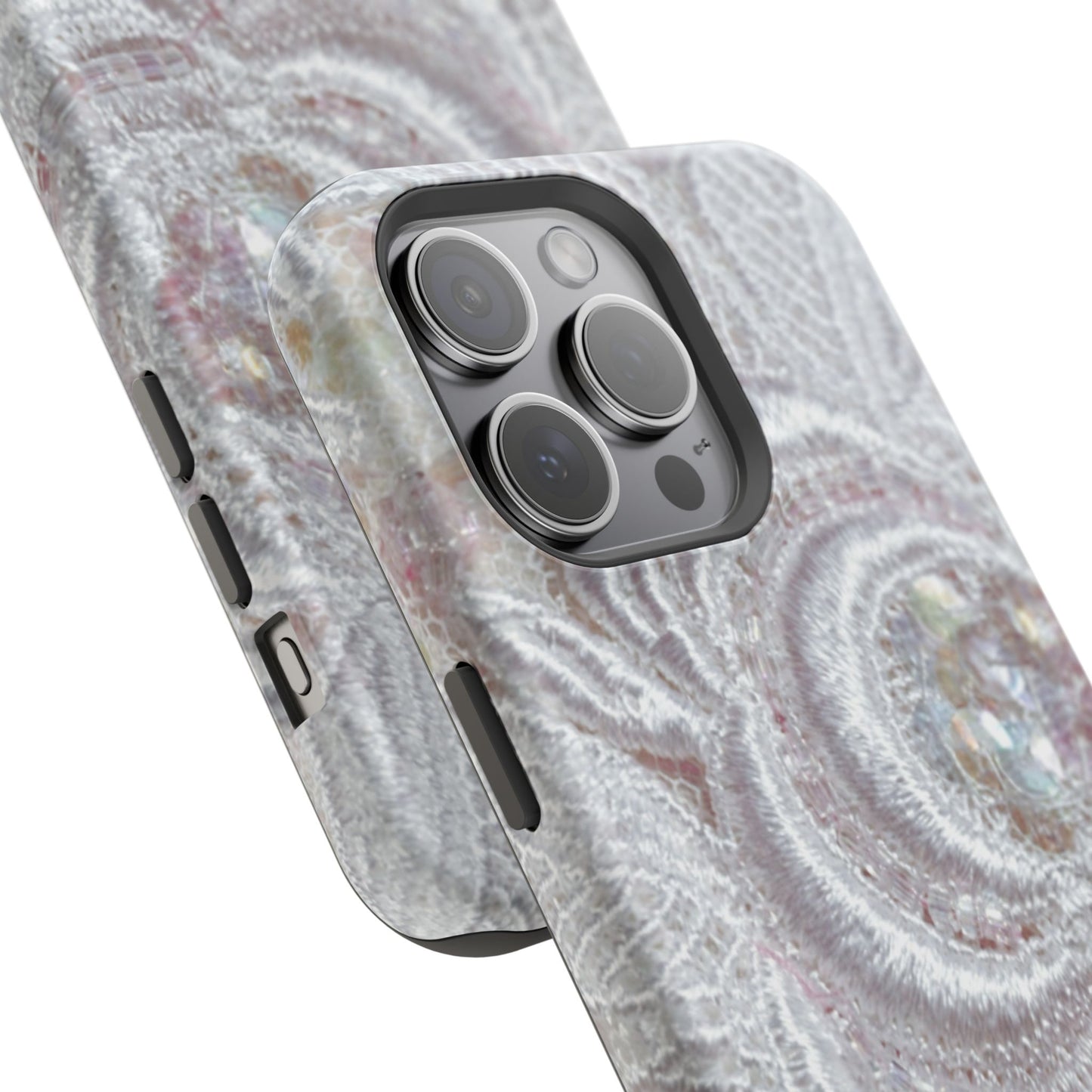 Impact-Resistant Phone Case – Lace Veil