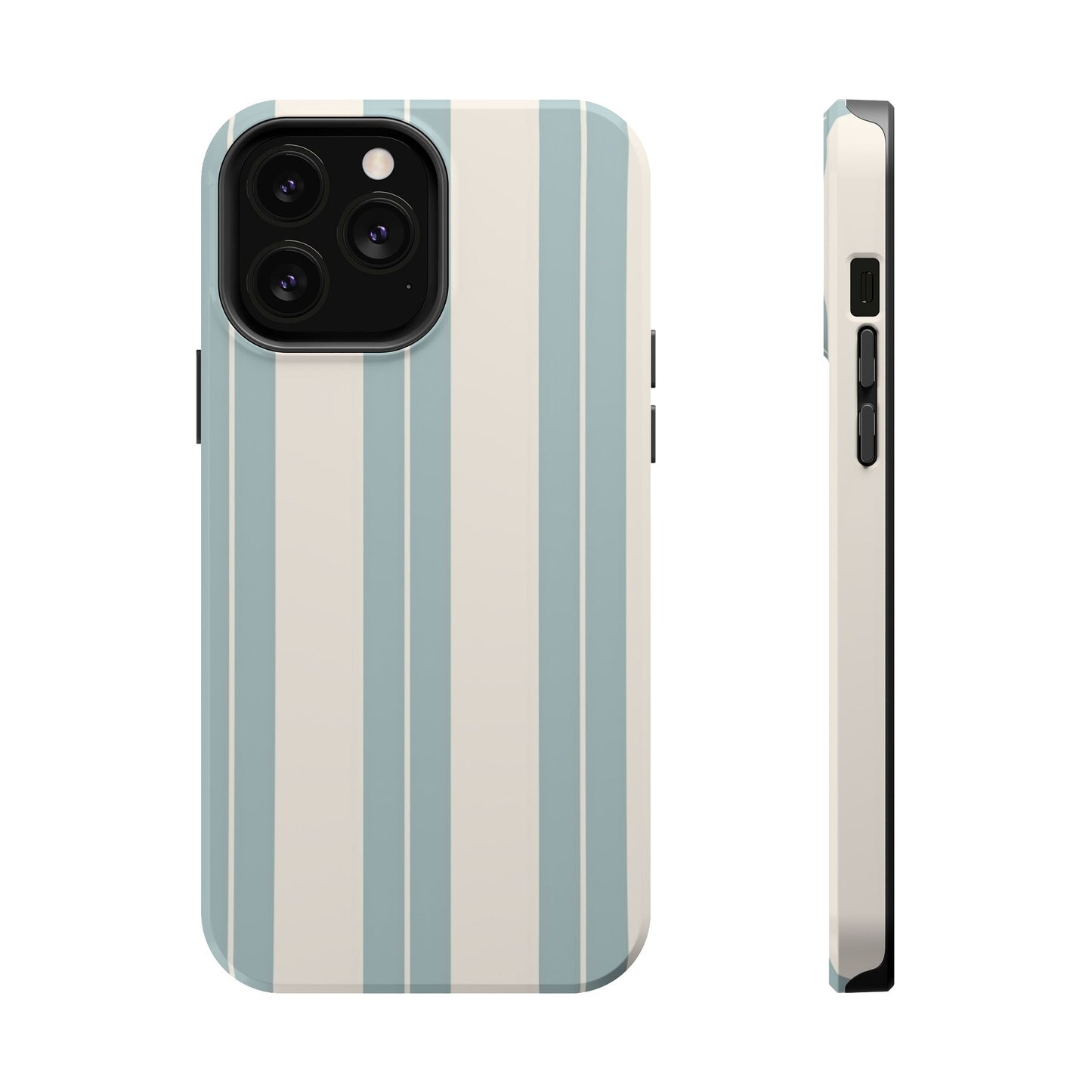 Wireless-Charging Compatible Case – Coastal Stripe