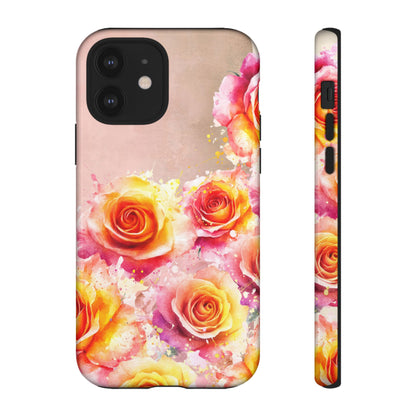 Protective Phone Case – Sunset Roses