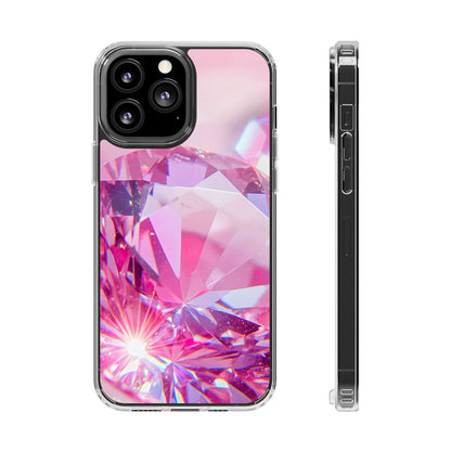 Clear Magnetic Phone Case – Pink Ice