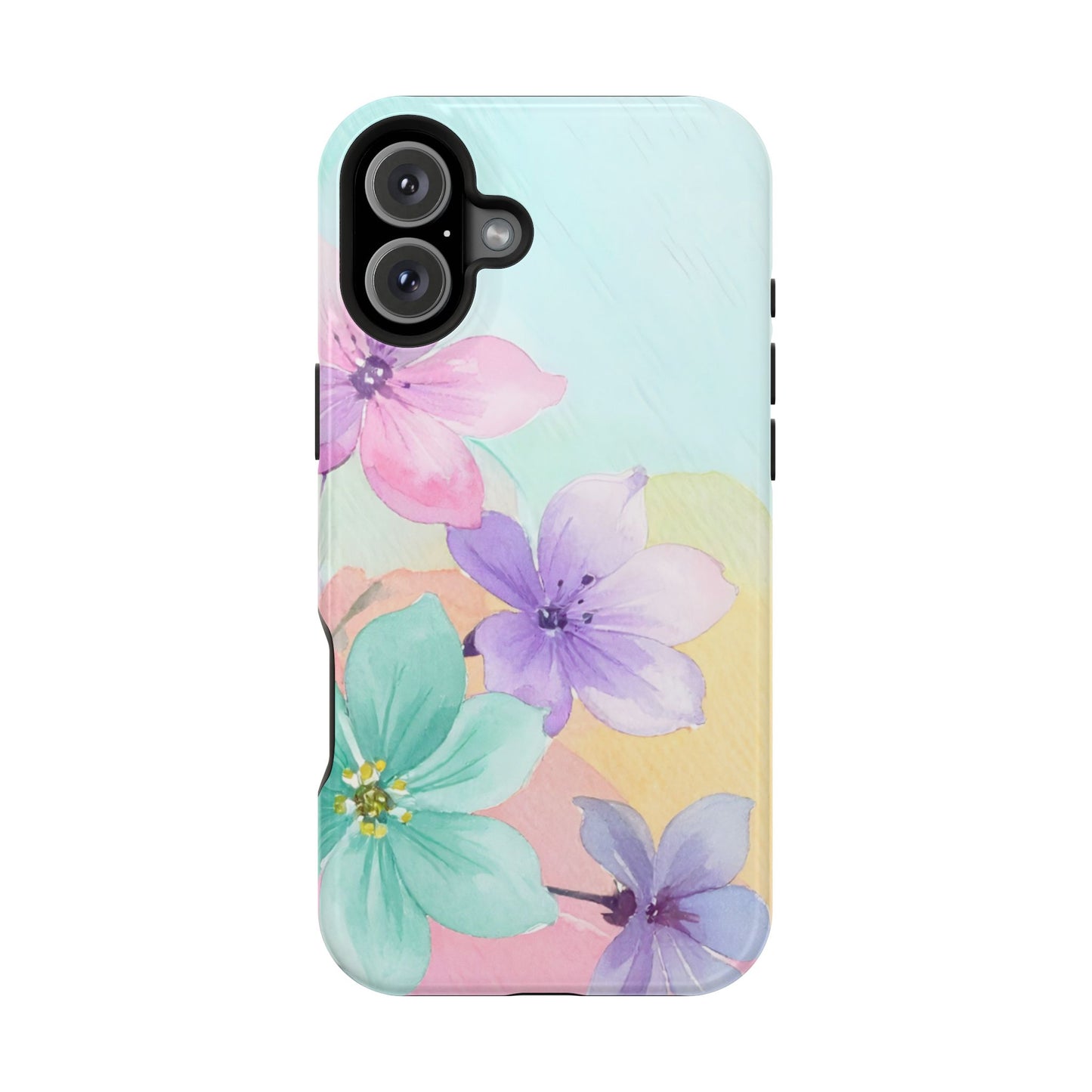 Impact-Resistant Phone Case – Water Petal