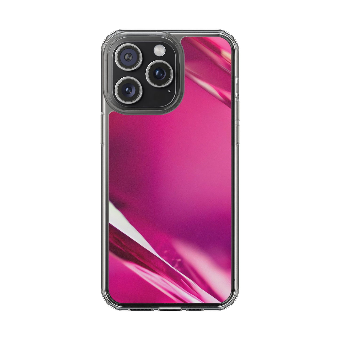 Clear Phone Case – Magenta Motion