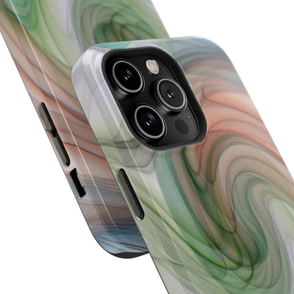 Impact-Resistant Phone Case – Marble Flow