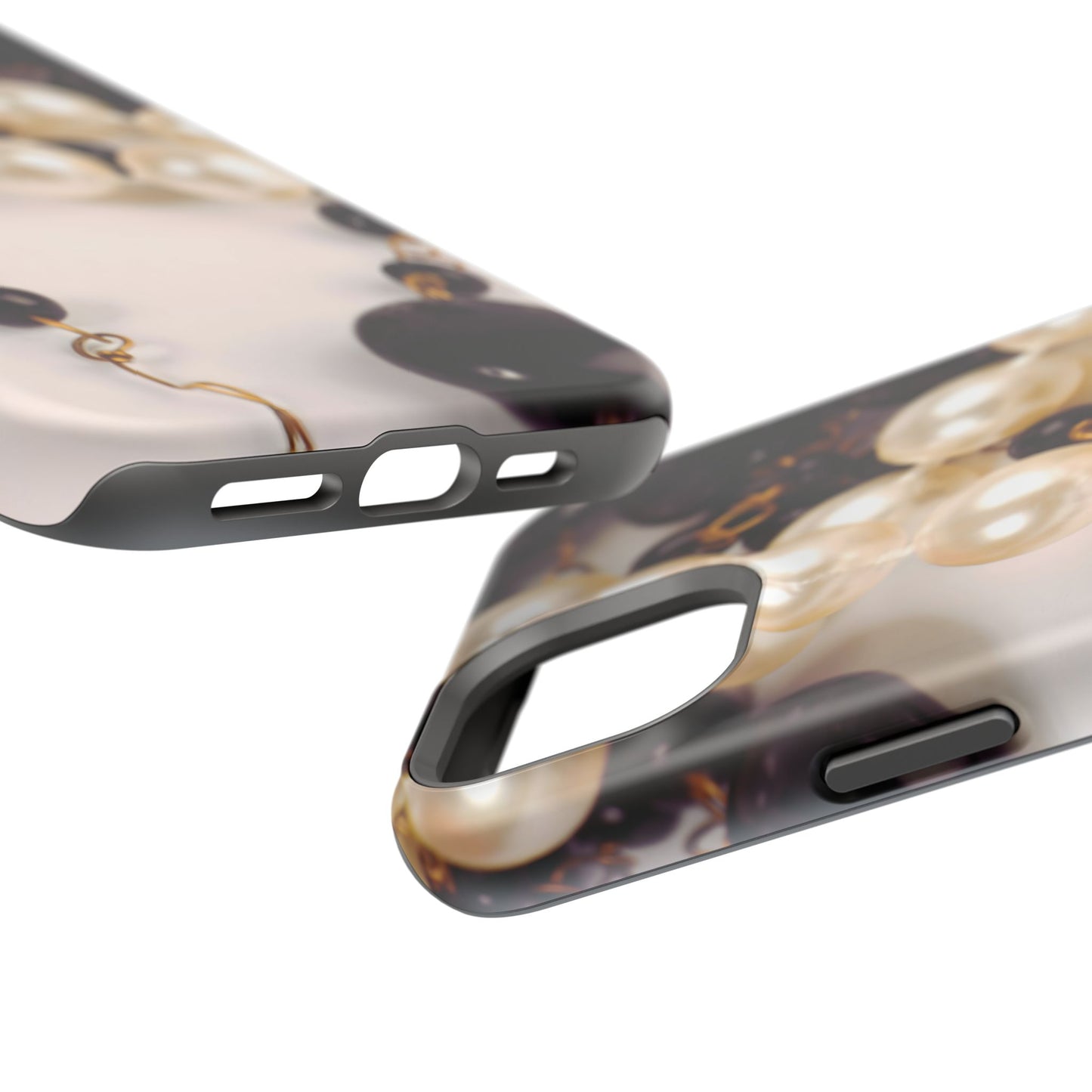 Impact-Resistant Phone Case – Noir Pearl