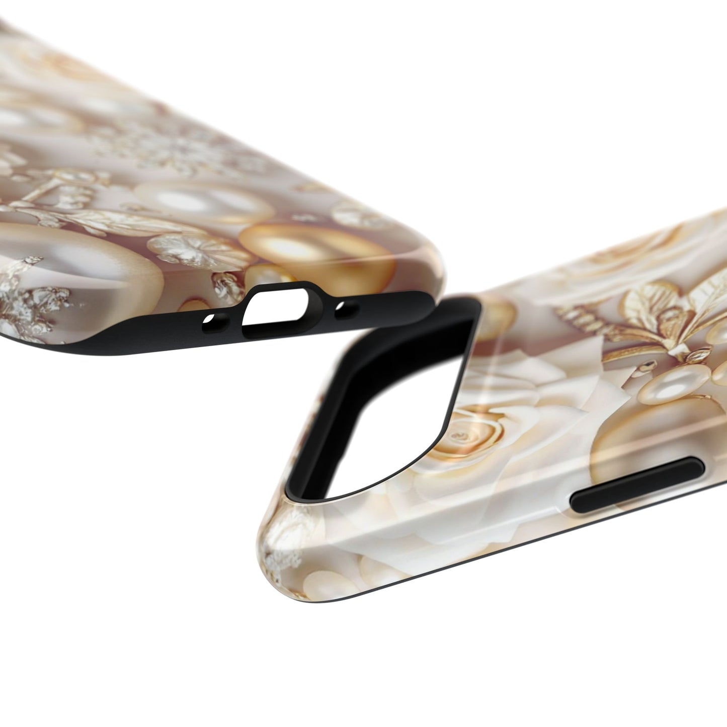 Impact-Resistant Phone Case – Ivory Opulence