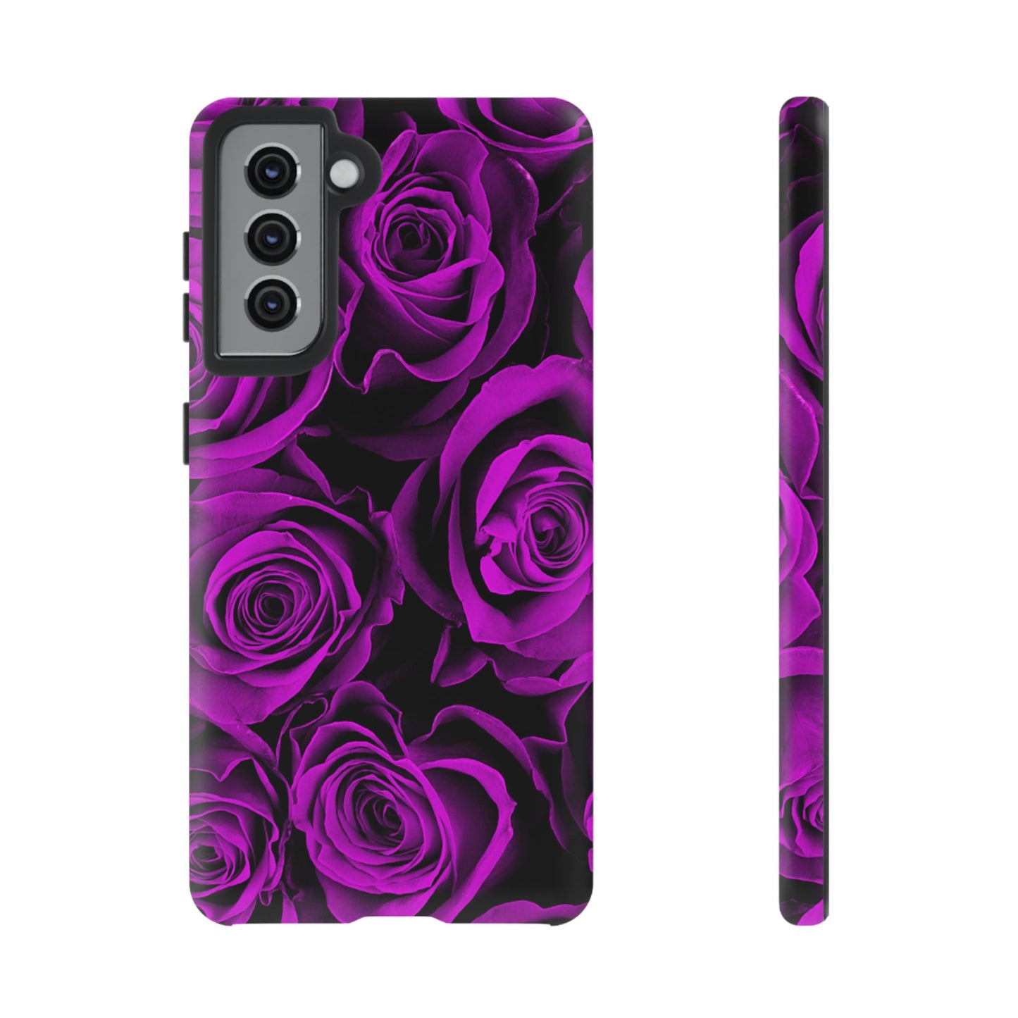 Protective Phone Case – Amethyst Roses