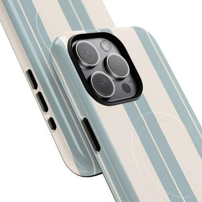 Protective Magnetic Phone Case - Coastal Stripe