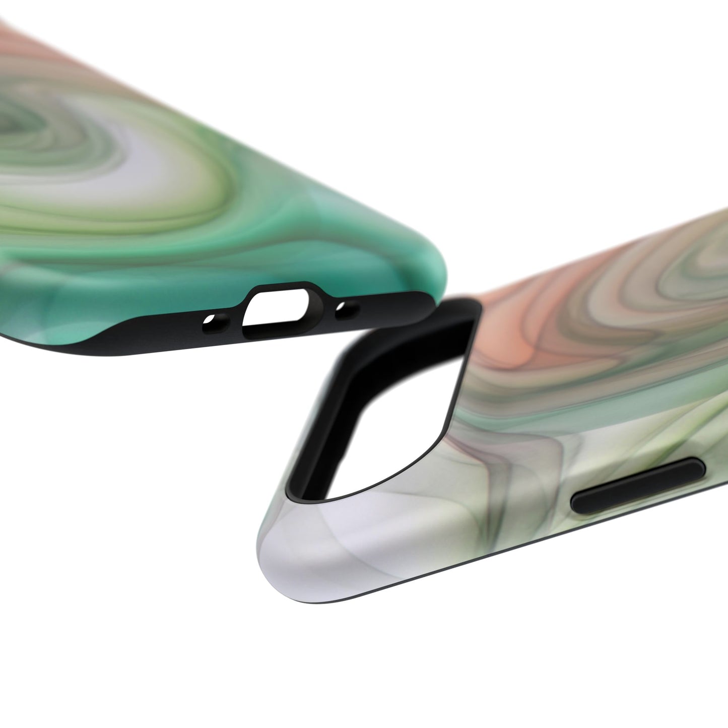 Impact-Resistant Phone Case – Marble Flow