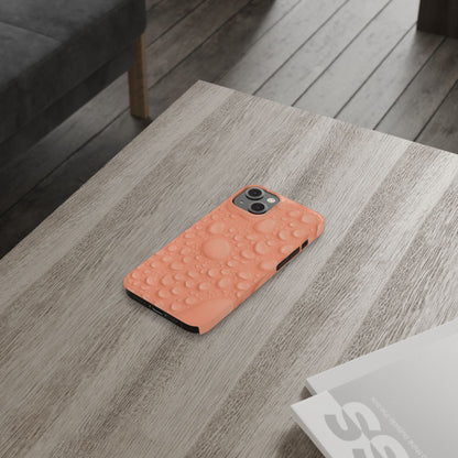 Slim Phone Case – Apricot Rain