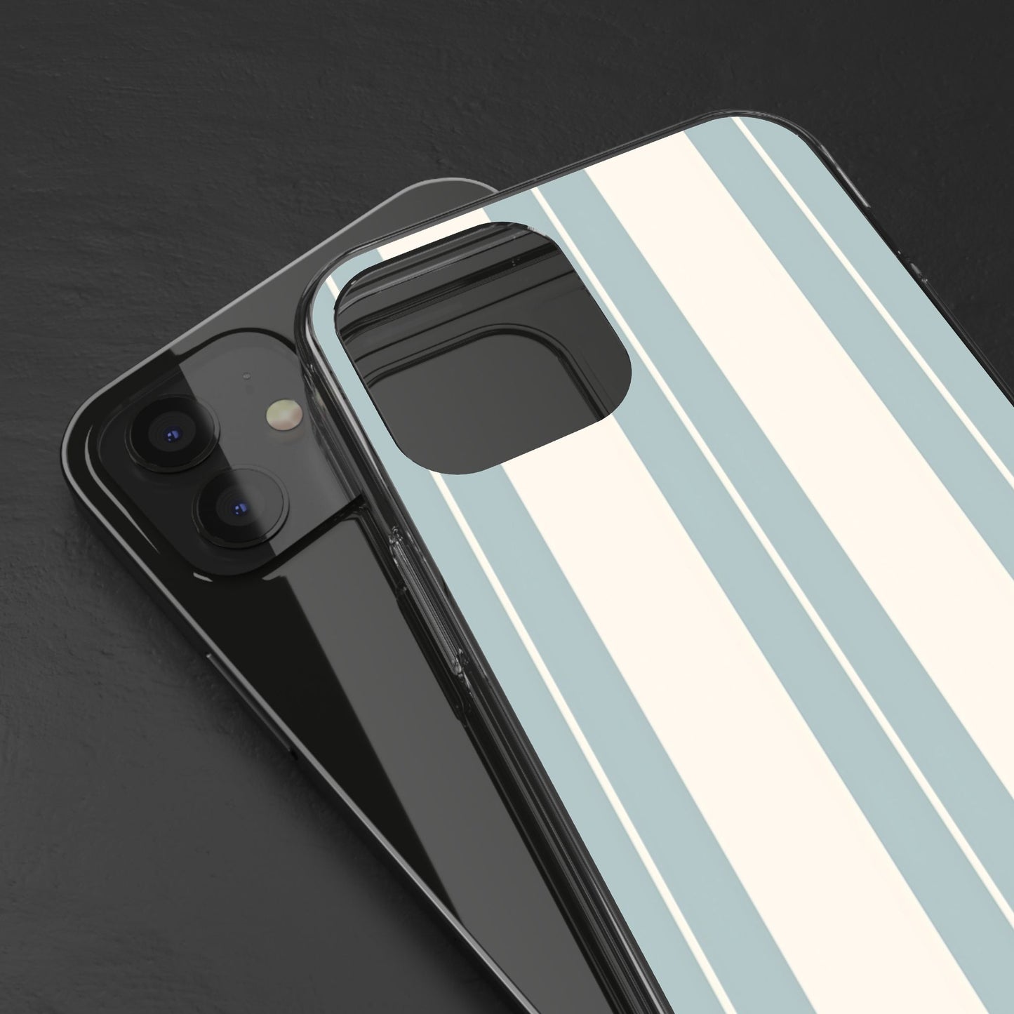 Clear Phone Case – Coastal Stripe
