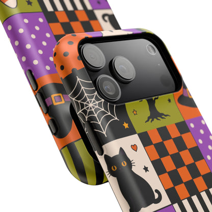 Impact-Resistant Phone Case – Spooky Patchwork