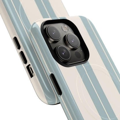 Protective Magnetic Phone Case - Coastal Stripe