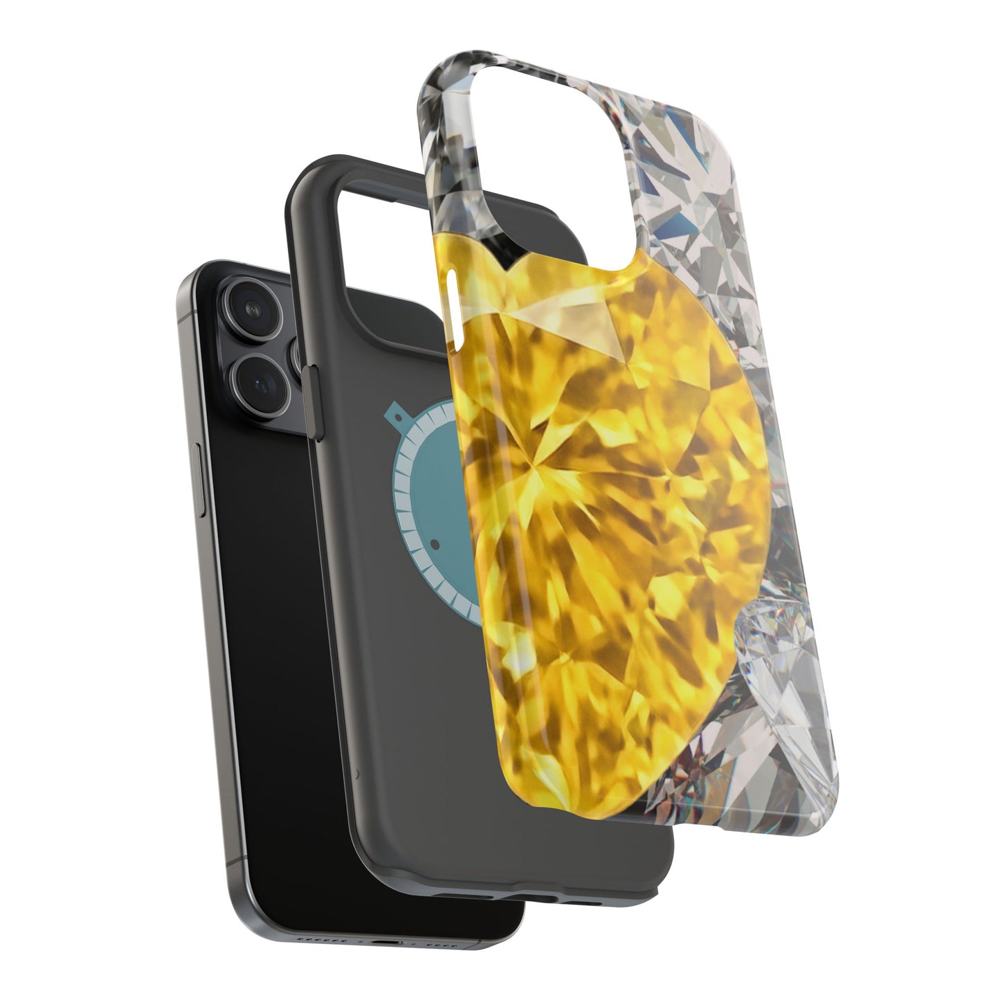 Wireless-Charging Compatible Case – Heart of Gold