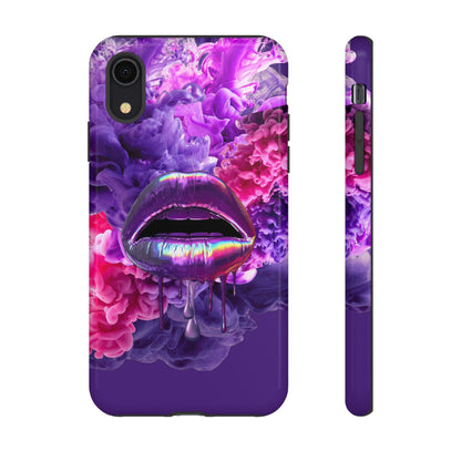 Protective Phone Case – Purple Haze Lips