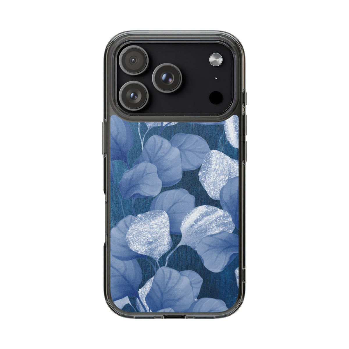 Clear Phone Case – October Blues – Compatible with iPhone 13–17 & Samsung Galaxy S25–S26 Series
