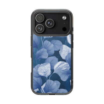 Clear Phone Case – October Blues – Compatible with iPhone 13–17 & Samsung Galaxy S25–S26 Series
