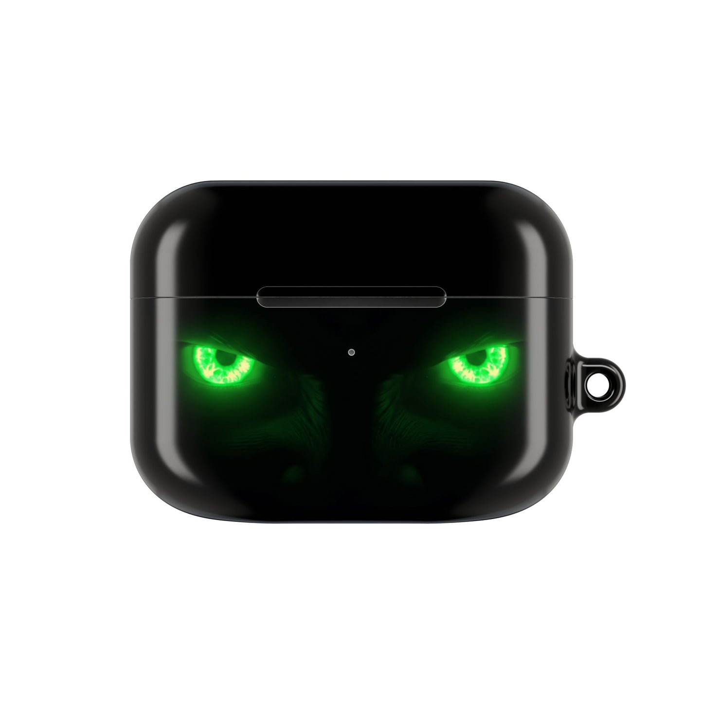 Wireless Earbud Case Cover – Neon Green Monster Eyes