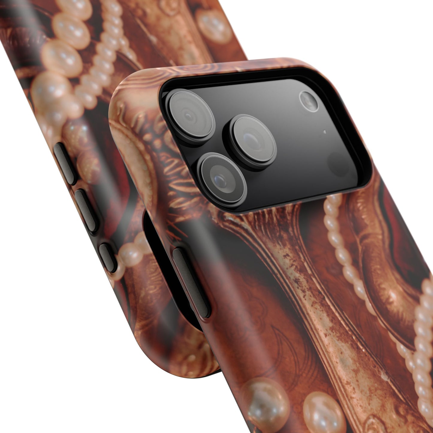 Impact-Resistant Phone Case – Bronze Vanity