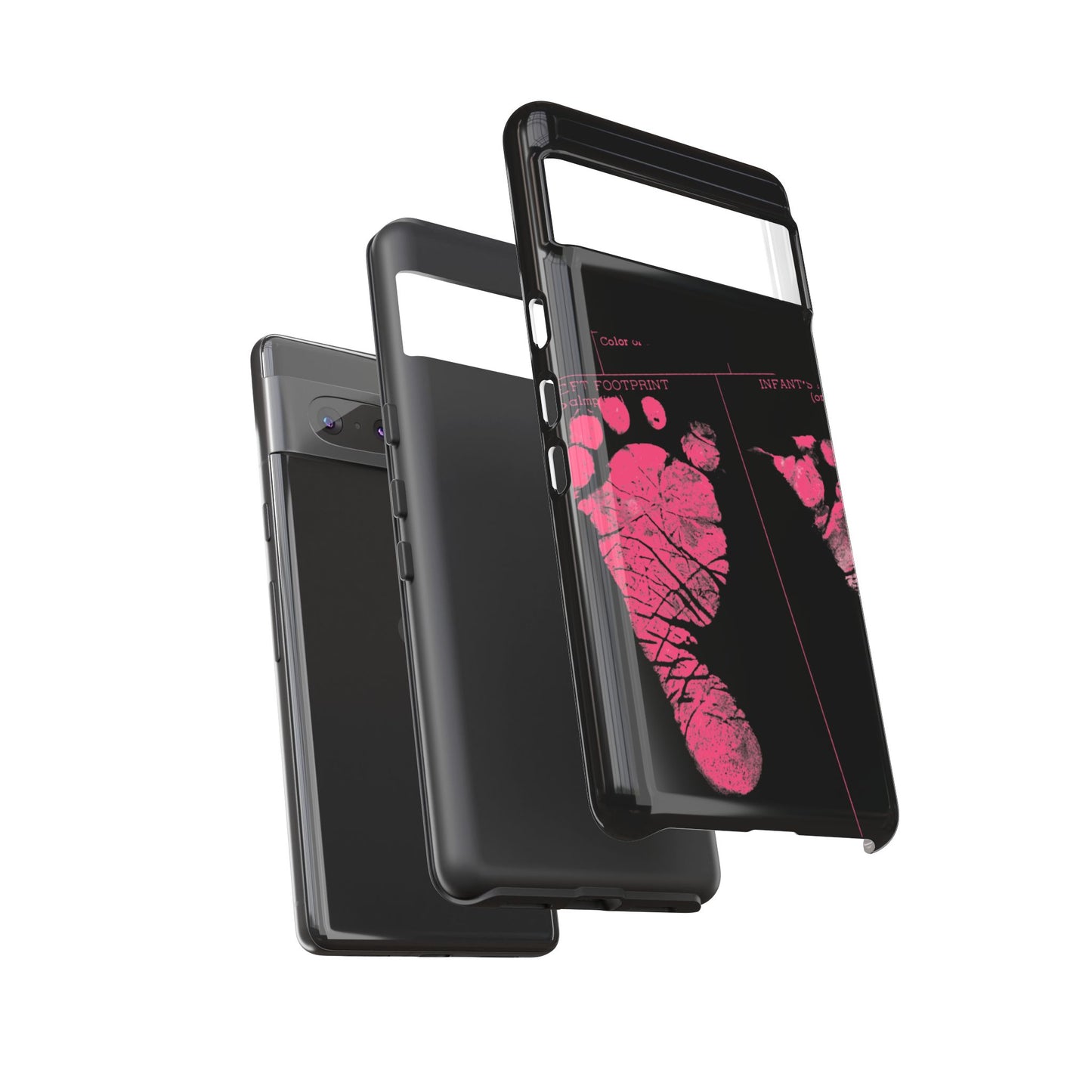 Protective Phone Case – Mom’s Little Pink Footprints