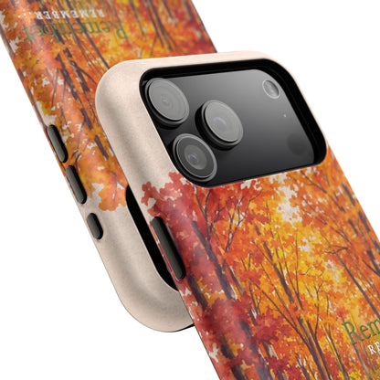 Impact-Resistant Phone Case – Autumn Remembered – Compatible with iPhone 11–17 & Samsung Galaxy S22–S26 Series