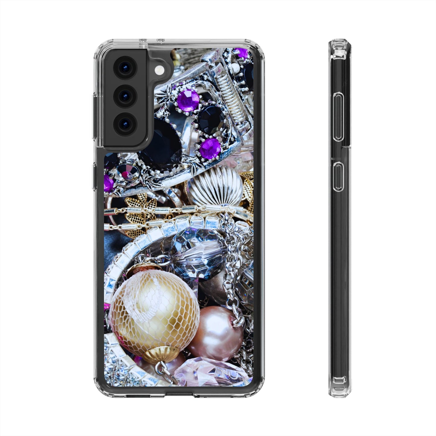 Clear Phone Case – Chrome Jewel