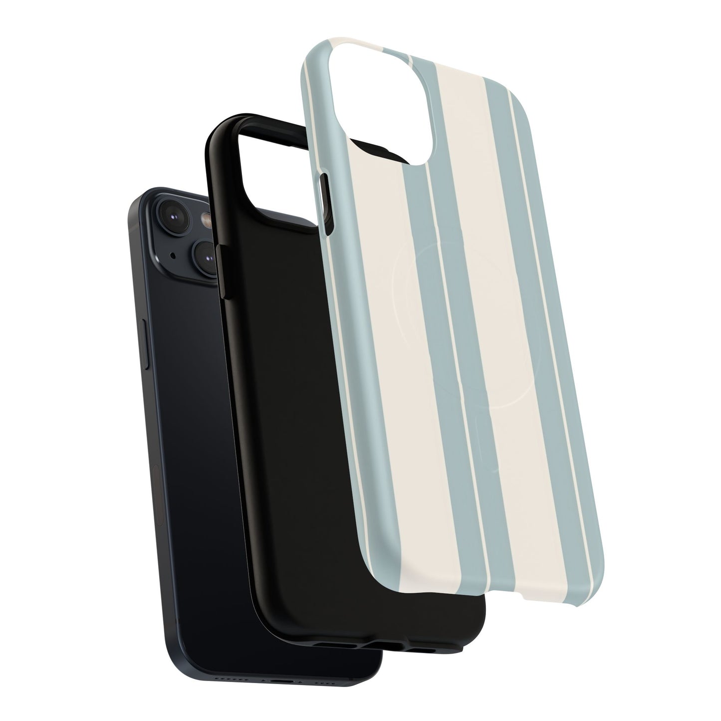 Protective Magnetic Phone Case - Coastal Stripe