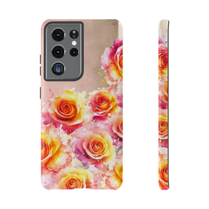 Protective Phone Case – Sunset Roses