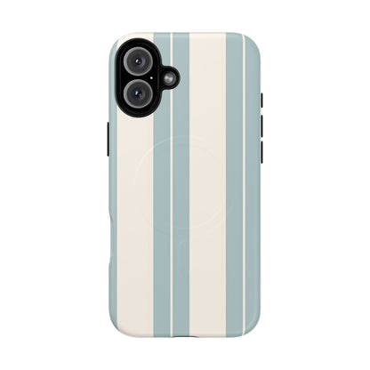 Protective Magnetic Phone Case - Coastal Stripe