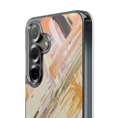 Clear Phone Case – Brush & Bronze