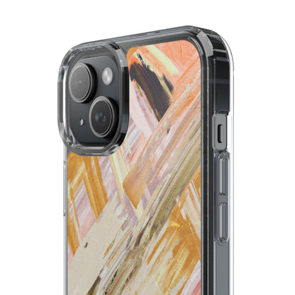 Clear Phone Case – Brush & Bronze