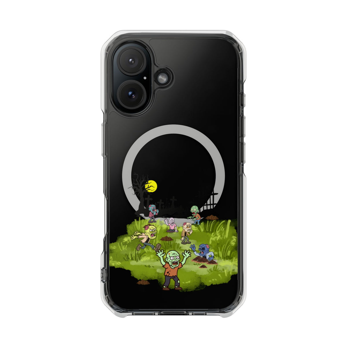 Clear Magnetic Phone Case – Graveyard Shift