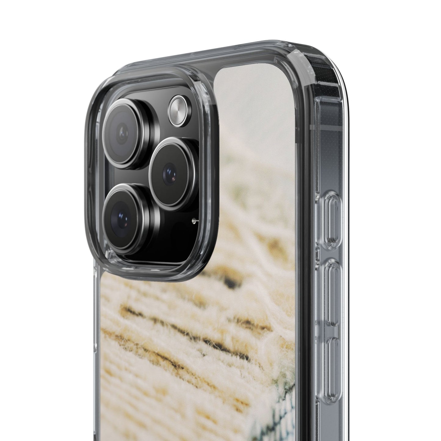 Clear Phone Case – Woven Warmth