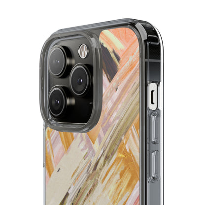 Clear Phone Case – Brush & Bronze