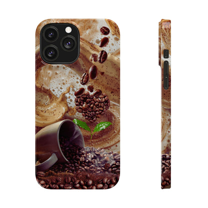 Slim Phone Case – Love at First Sip – Compatible with iPhone 11–17 Series