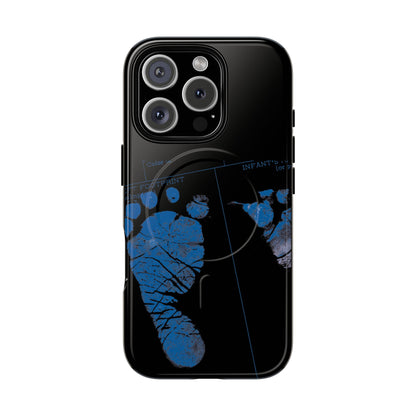 Protective Magnetic Phone Case – Mom’s Little Blue Footprints