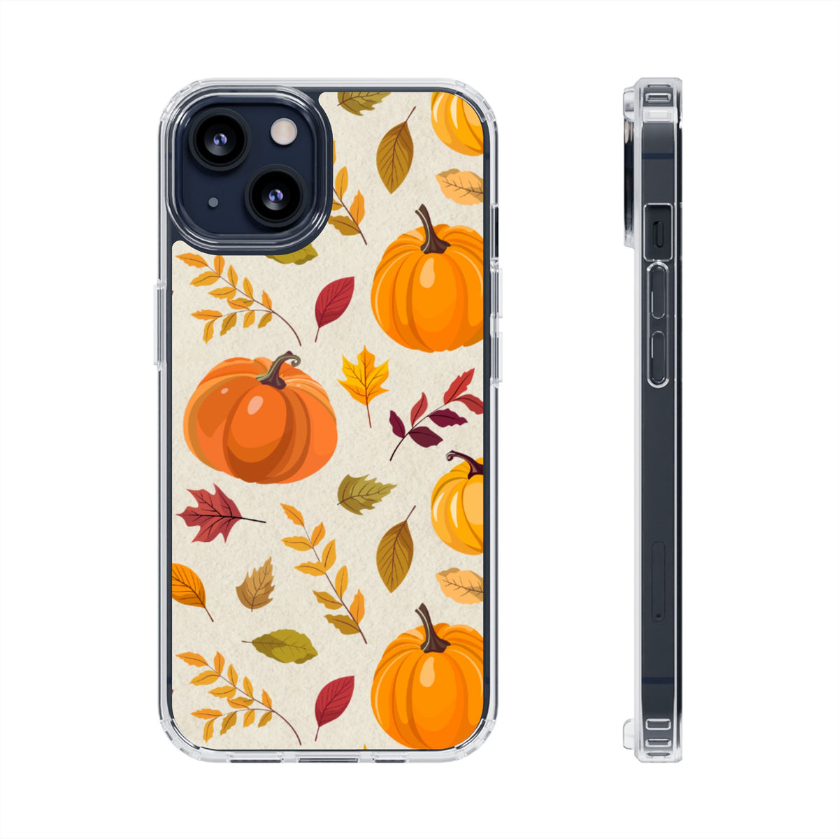 Clear Phone Case – Falling for Pumpkin
