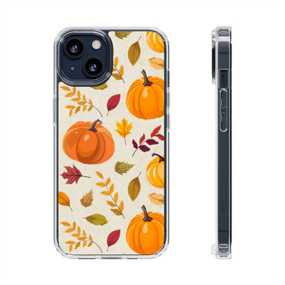 Clear Phone Case – Falling for Pumpkin