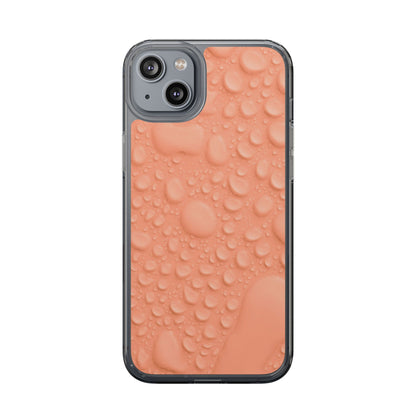 Clear Phone Case – Apricot Rain
