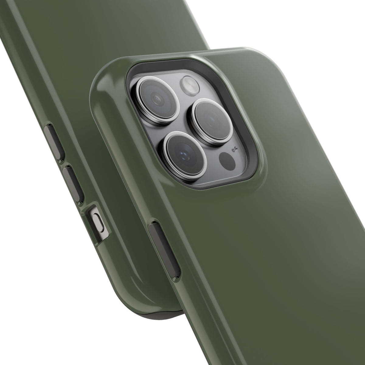 Impact-Resistant Phone Case — Military Green Protective Shockproof Cover