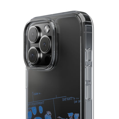 Clear Phone Case – Mom’s Little Blue Footprints