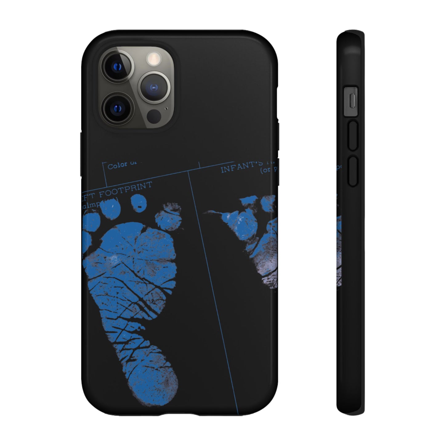 Protective Phone Case – Mom’s Little Blue Footprints
