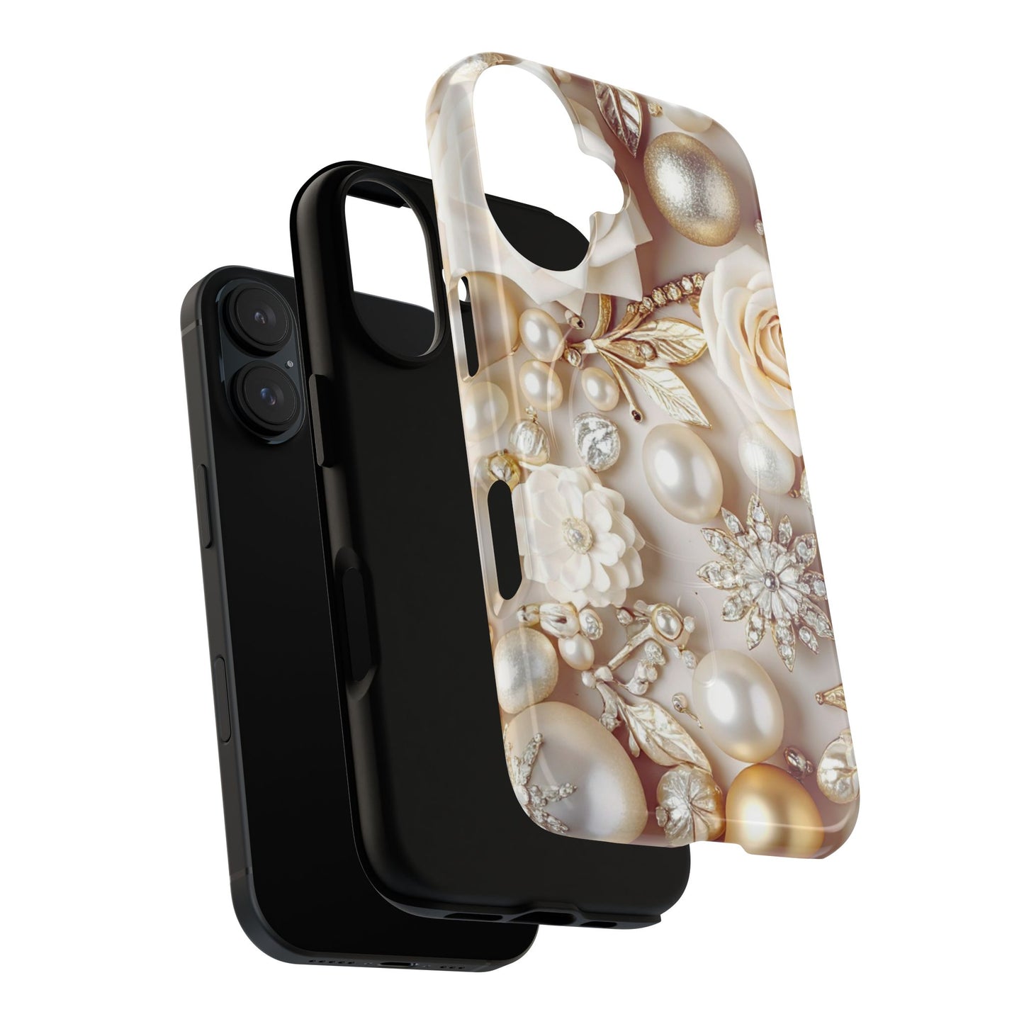 Protective Magnetic Phone Case – Ivory Opulence