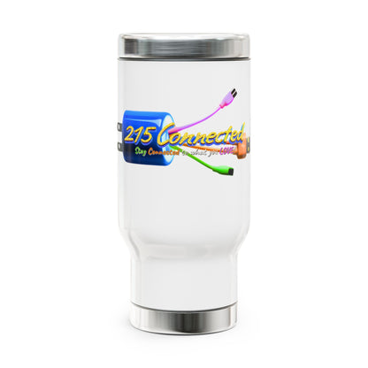 215 Connected Stainless Steel Travel Mug – Spill-Resistant Sips for On-the-Go