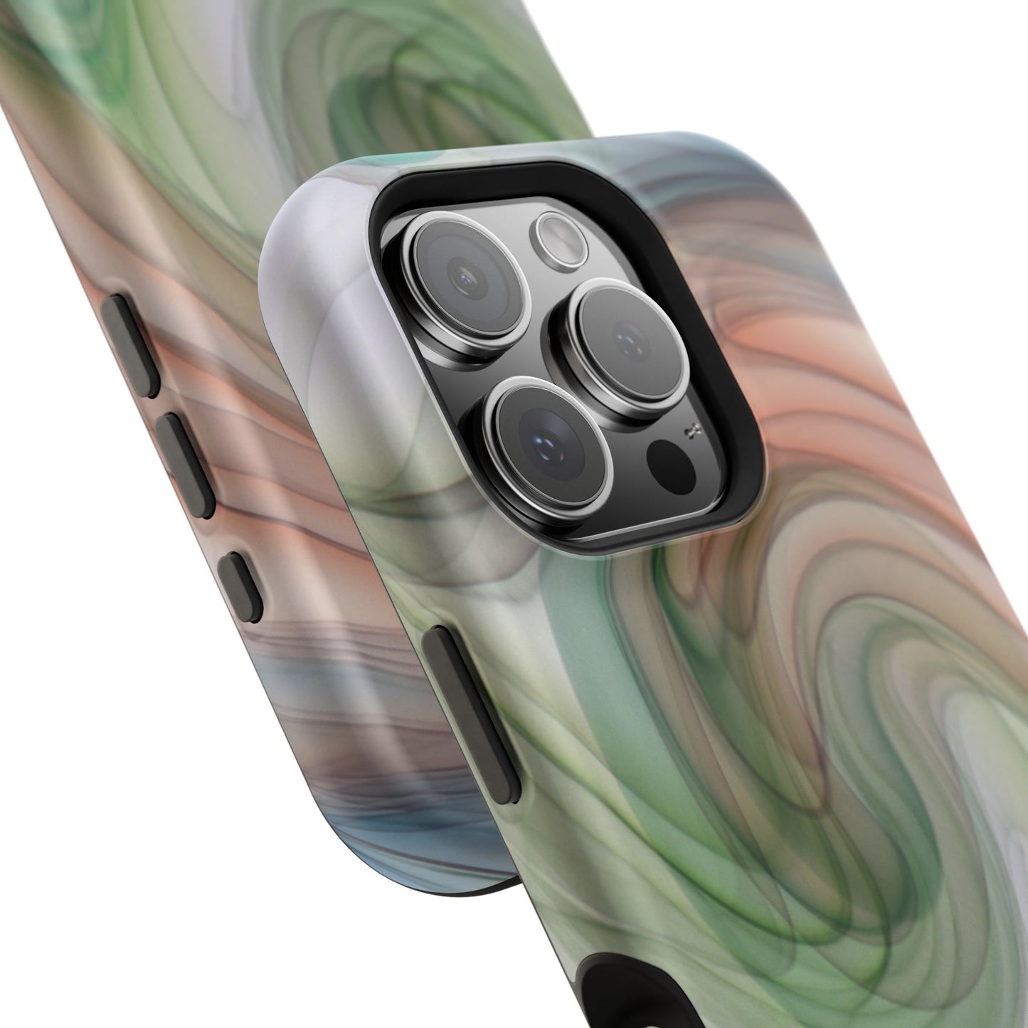 Impact-Resistant Phone Case – Marble Flow